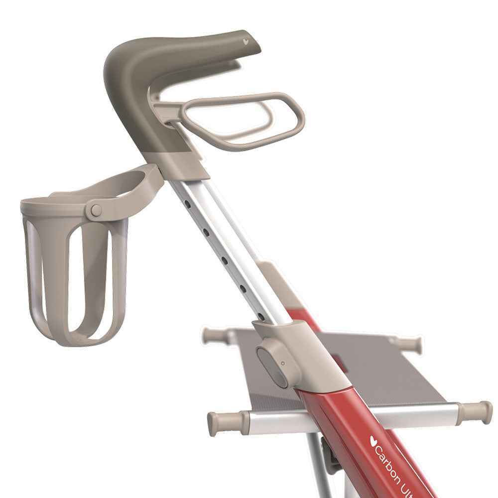 byACRE Carbon Ultralight Cup Holder | Lightweight Rollator Drink Mount