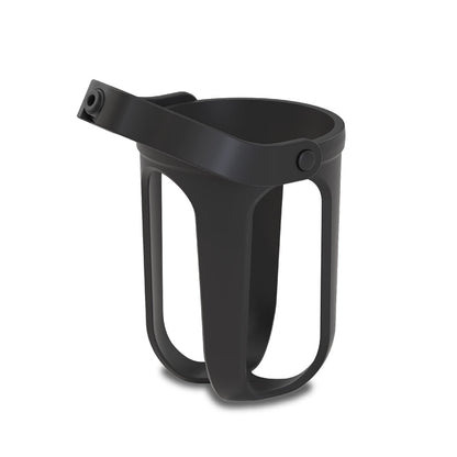byACRE cup holder in Charcoal, complete left-angle studio view