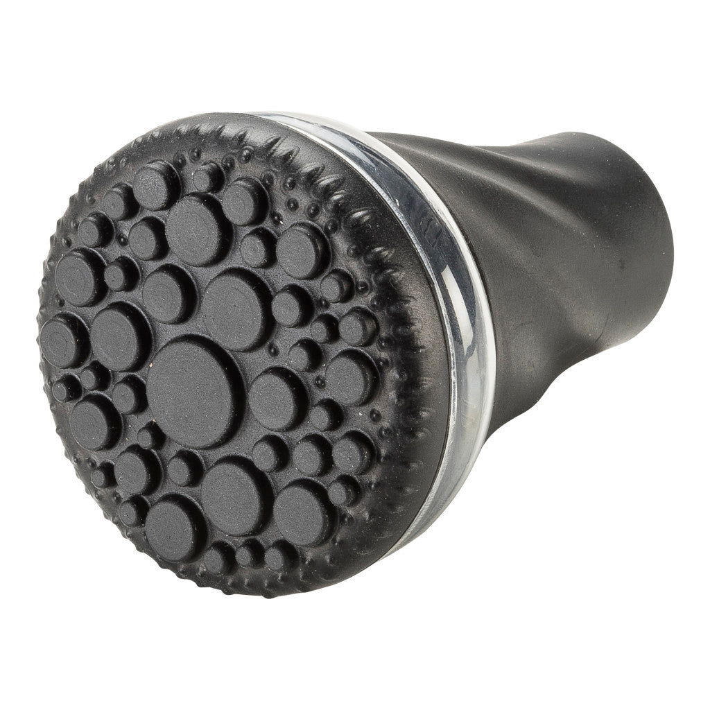 Bottom view showcasing the slip-resistant tread pattern on the Drive Air-Crutch tip for enhanced stability.