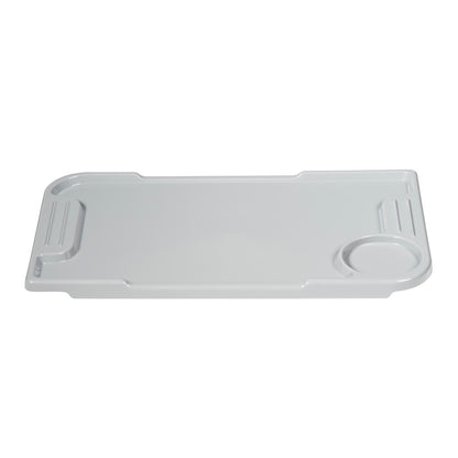 Top-down standalone view of the Drive Medical Nitro Sprint convenient mobile table, highlighting its spacious and practical user-friendly design.