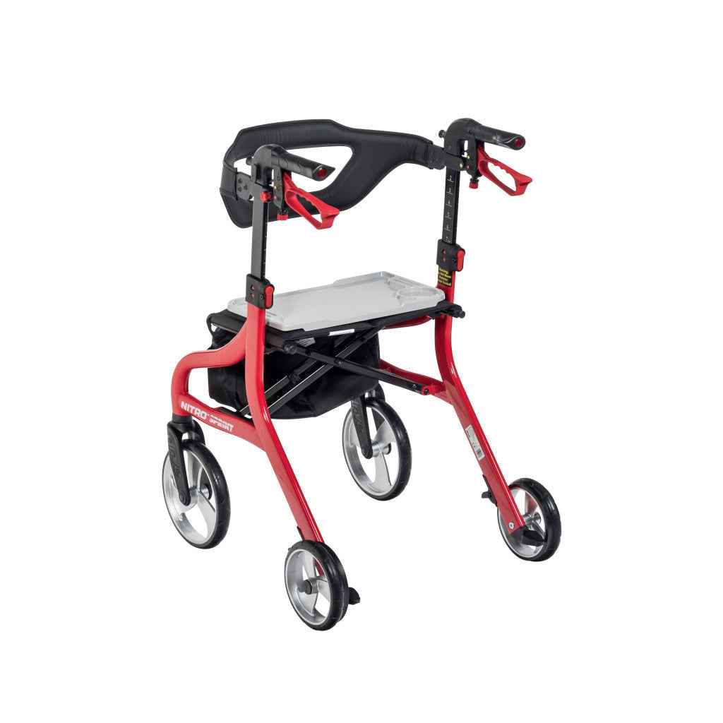 Drive Medical Nitro Sprint Tray | Secure Food & Drink Surface for Rollators
