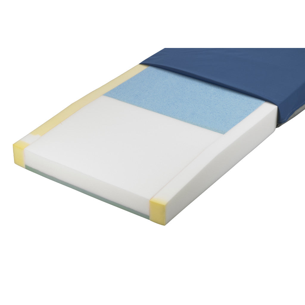 Drive Medical Multi-Ply 6500 Dynamic Elite mattress foam construction with cover partially removed