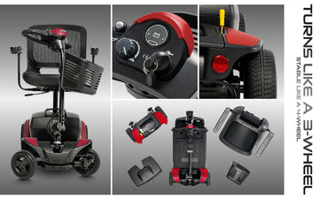 Pride Go-Go Elite Traveller 2 mobility scooter shown in everyday use
