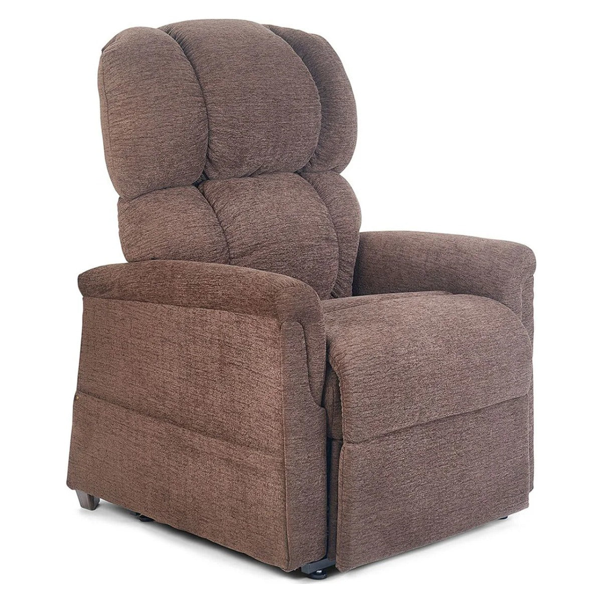 Golden MaxiComforter PR535 lift chair in Bittersweet, seated upright on a white background