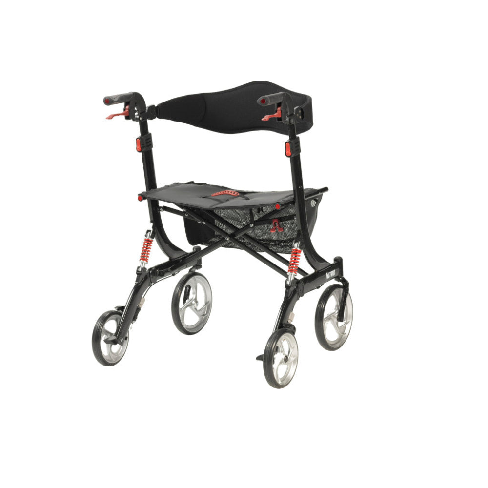 Heavy-duty 4-wheel mobility walker designed for bariatric support and stability in Canada.