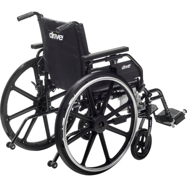 Drive Medical Viper Plus GT Wheelchair — universal armrests, all-aluminum frame