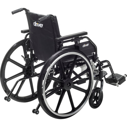 Drive Medical Viper Plus GT Wheelchair — universal armrests, all-aluminum frame