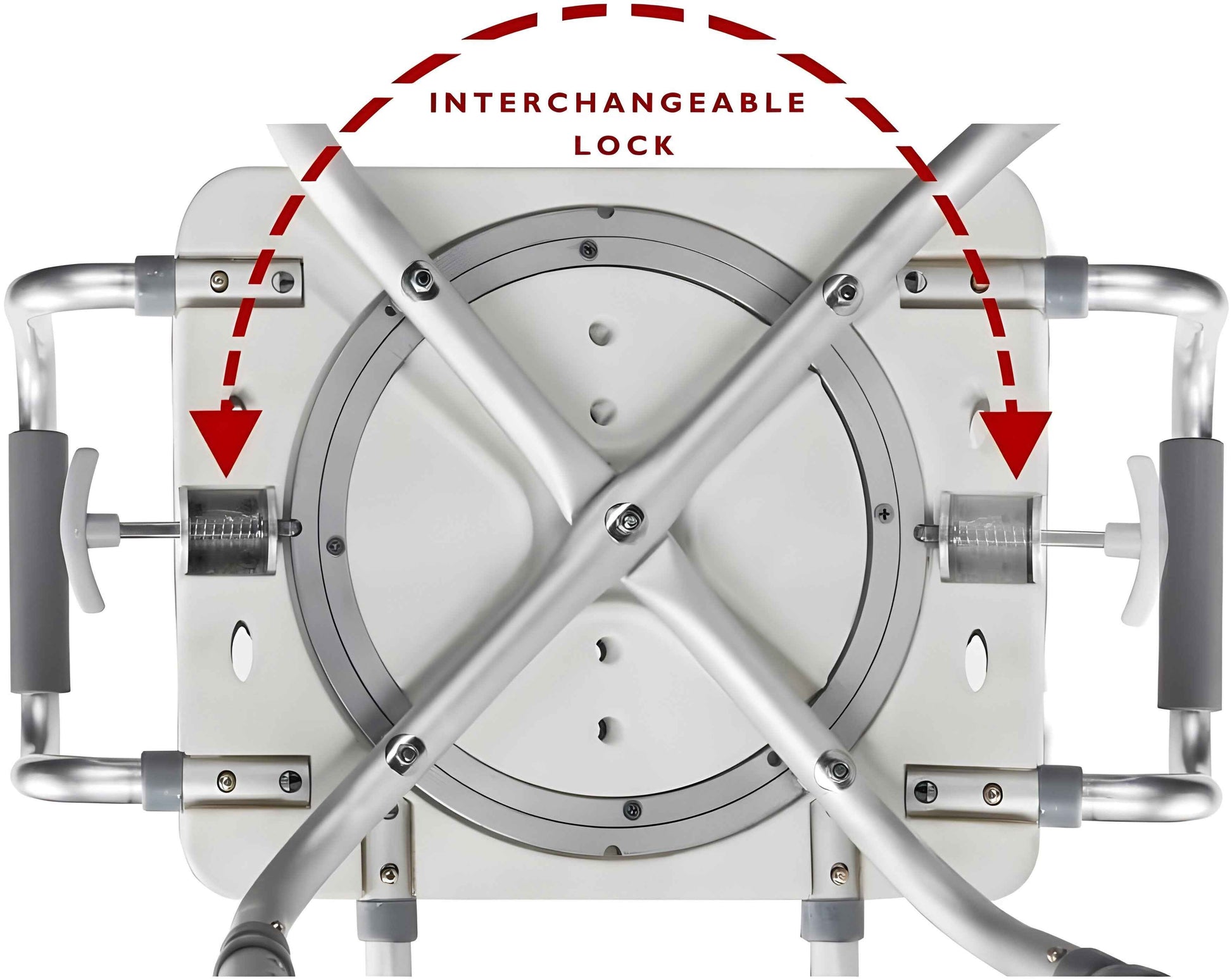 Rotating Swivel Shower Chair 3.0 by MOBB – Bathroom Seat with Handles for Safe Transfers – Care Made