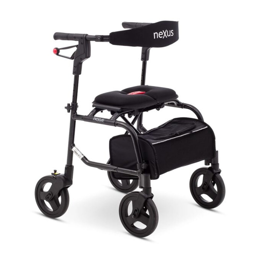 Black Nexus rollator on a white background