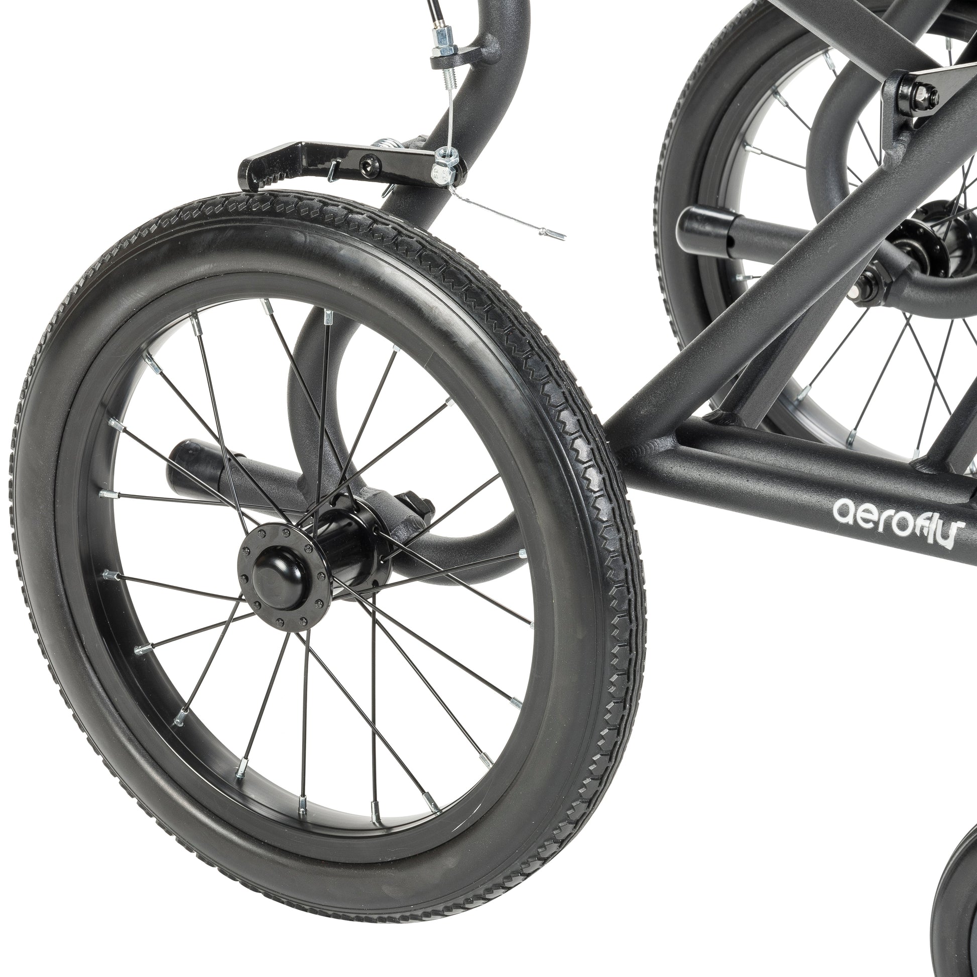 AeroFly transport chair wheel detail