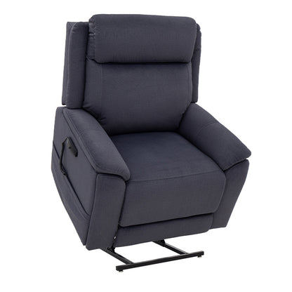 Pride Evolution LC-435 lift chair in blue diamond upholstery