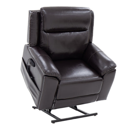 Pride Evolution LC-435 lift chair in chestnut upholstery