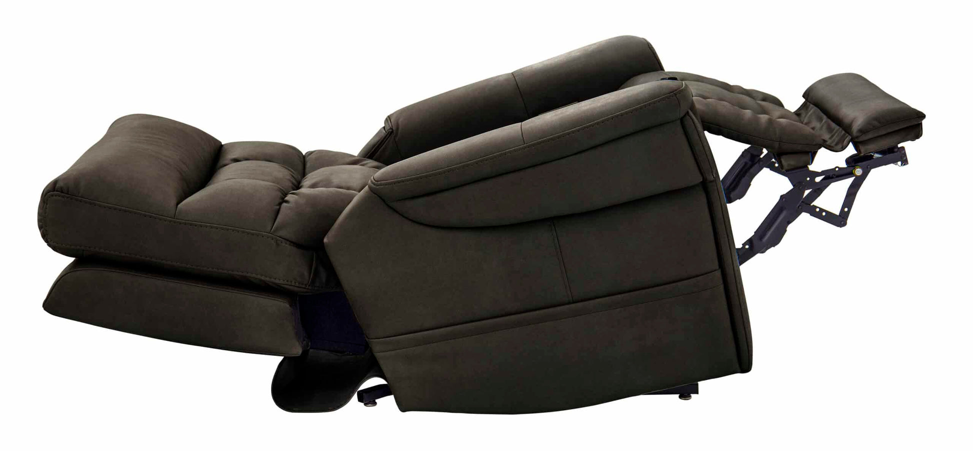 Pride VivaLift Ultra PLR-4955 in Capriccio Smoke showing its tilt recline position