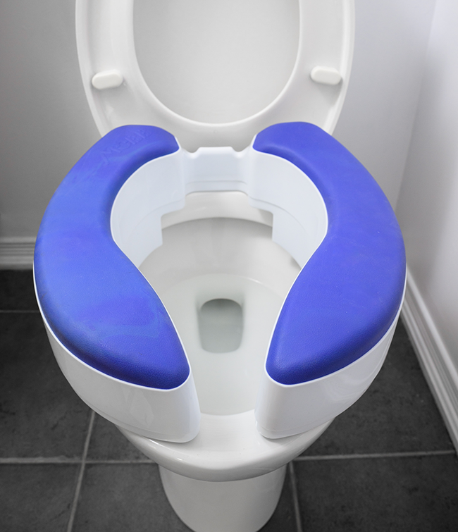 MOBB 4 inch Adjustable Raised Toilet Seat