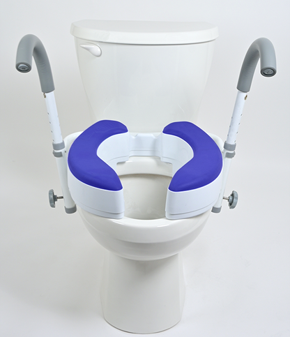 MOBB 4" Adjustable Raised Toilet Seat – Tool-Free Universal Fit – Canada
