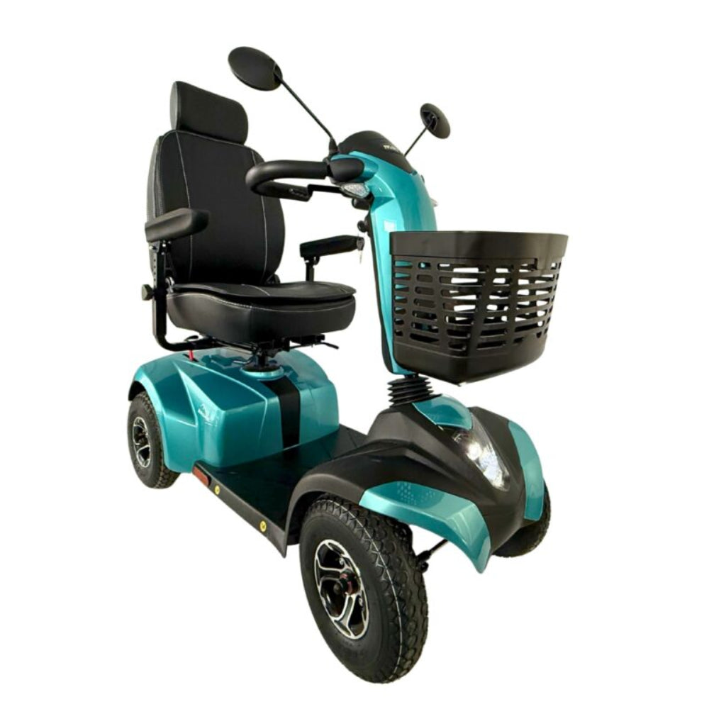 MOVO Brome mobility scooter, control tiller close-up