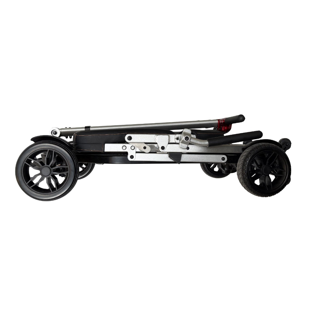 MOVO Pilot folding mobility scooter, folded for transport