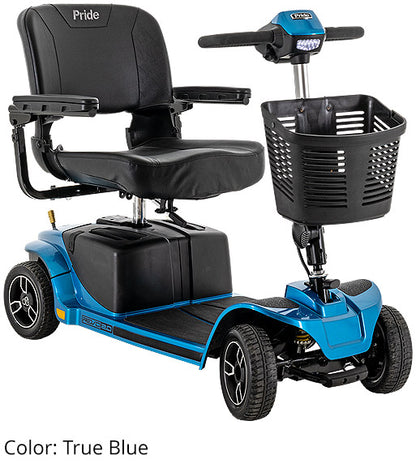 Pride Revo 2.0 4-wheel mobility scooter in true blue