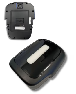 Robooter E40/E60 12Ah battery, top and bottom views