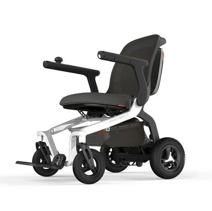 Robooter E40 electric wheelchair in White featuring a sleek, modern design and smart controls.