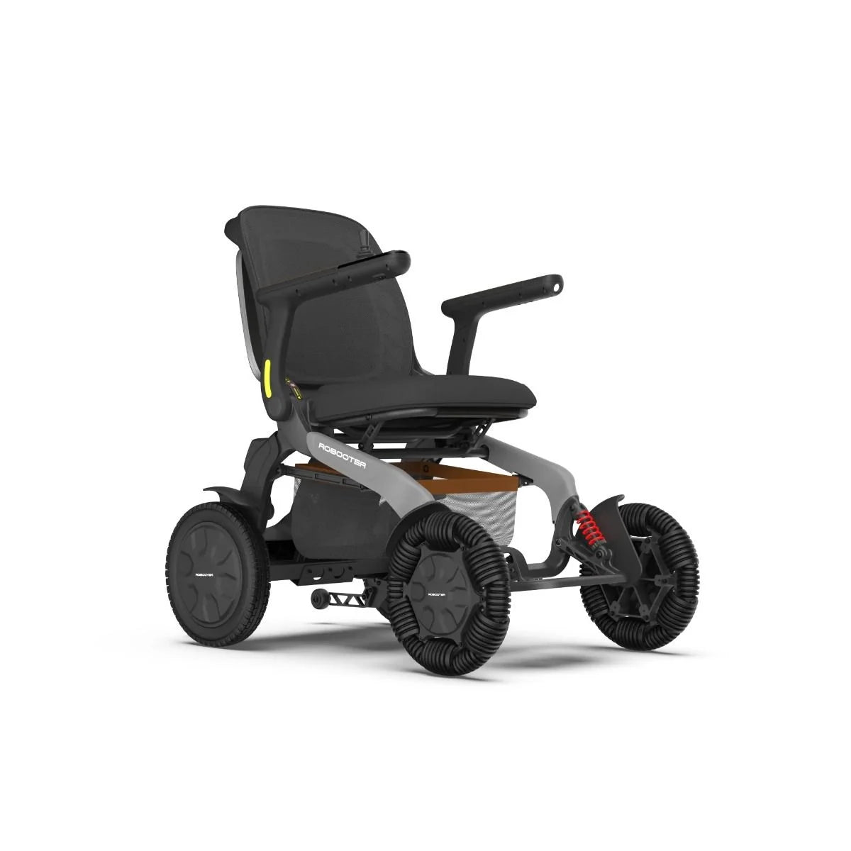 Robooter E60 All-Terrain Folding Electric Wheelchair with Omni-Directional Front Wheels – 23km Range Power Chair Canada | CareMade

