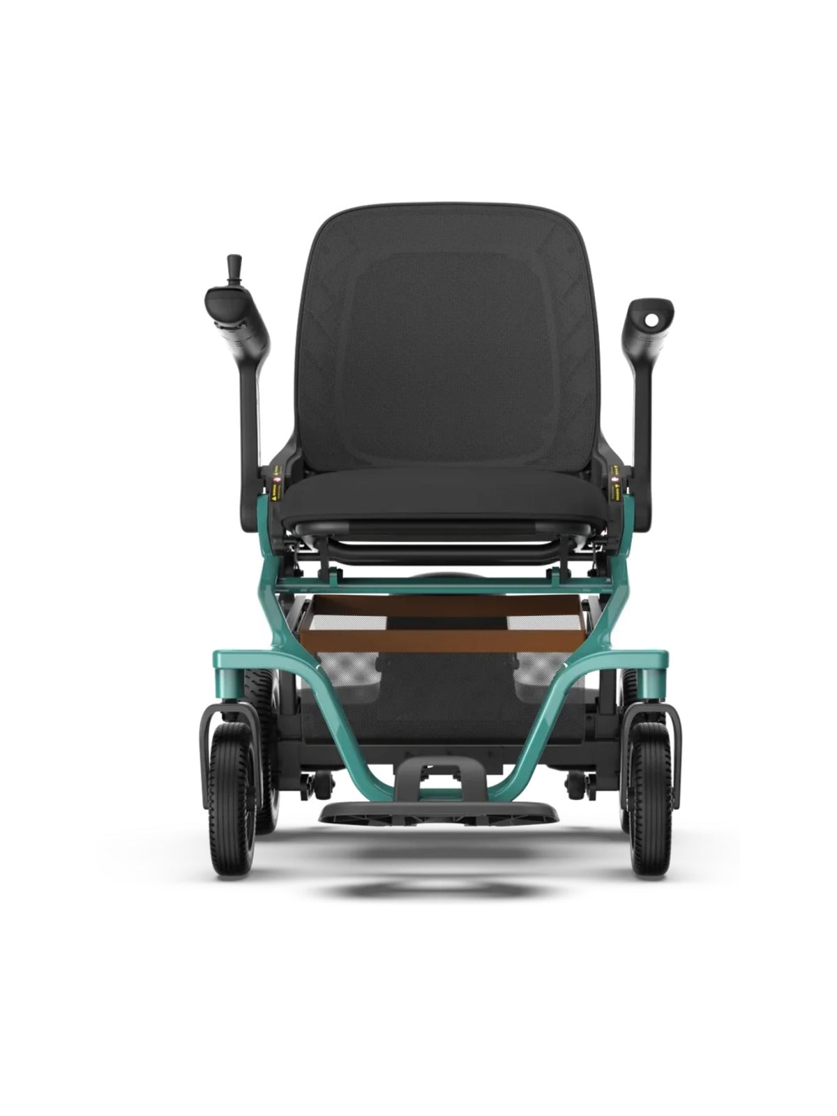 Robooter E60 heavy-duty folding electric wheelchair designed for outdoor all-terrain use.