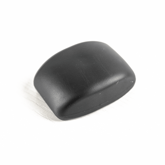 Black Robooter square joystick knob, angled standalone view