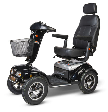 Shoprider TrailBlazer 889SL/SE mobility scooter in Black, front three-quarter view
