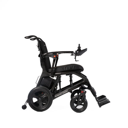 Travel Buggy AEROLUX 2C folding power chair, right side view on a white background