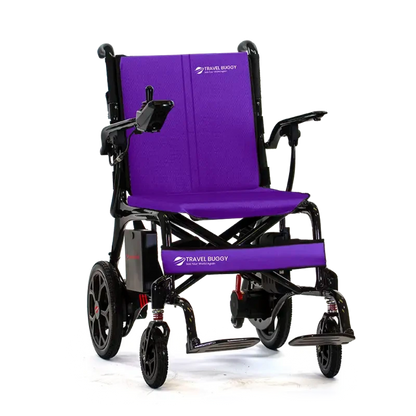 Royal purple high-quality replacement cushion set for the Travel Buggy AEROLUX power chair.