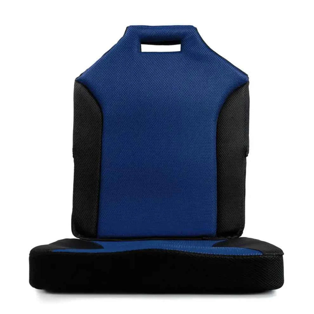 Deep blue 2-piece replacement cushion set for the Travel Buggy CITY 2 PLUS power chair.