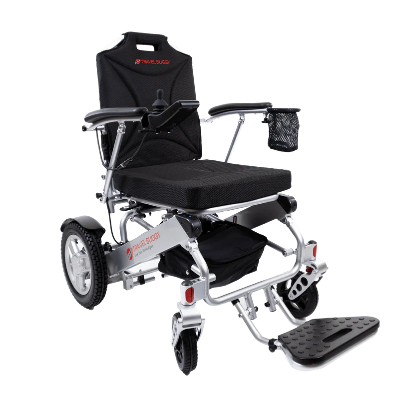 Travel Buggy City 2 Plus Folding Power Chair with LCD Display and Compact 3-Piece Design – Lightweight Power Wheelchair Canada | CareMade
