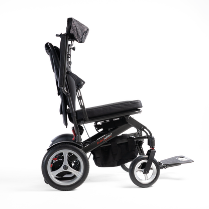 Travel Buggy DASH 3 with both armrests raised for side transfers