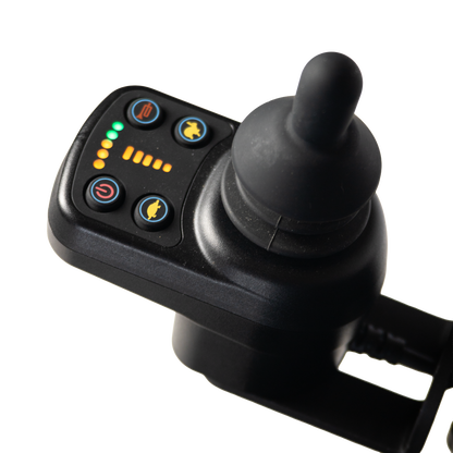 Upgraded joystick controller on the Travel Buggy DASH 3