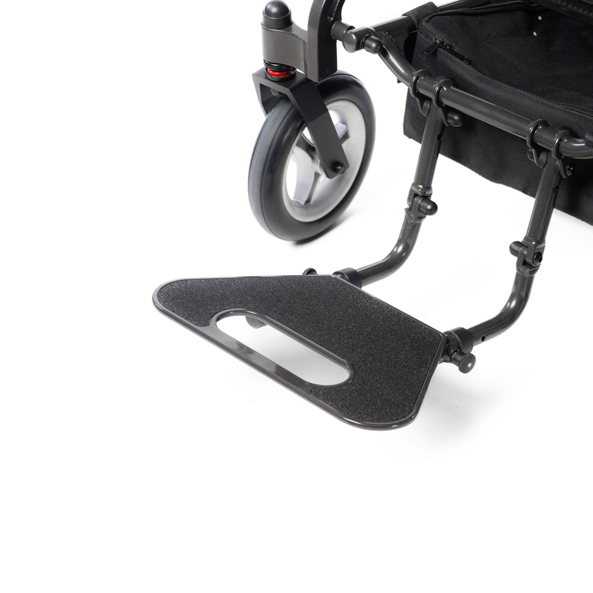 Magnesium footplate on the Travel Buggy DASH 3