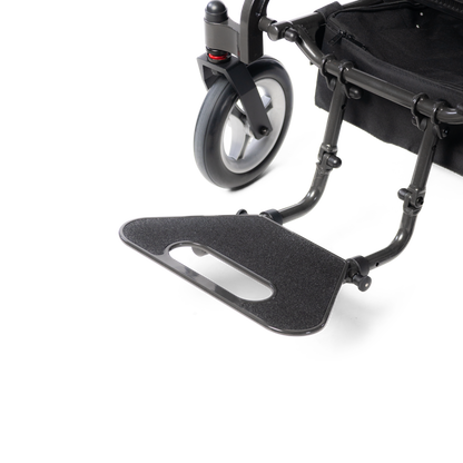 Magnesium footplate on the Travel Buggy DASH 3