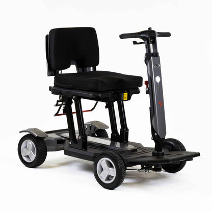 Rear view of Travel Buggy HELIX foldable mobility scooter – CareMade