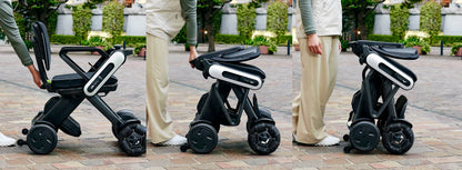 WHILL Model C Lite quick-folding mechanism