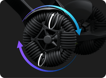 WHILL Model C Lite patented lightweight omni-wheels
