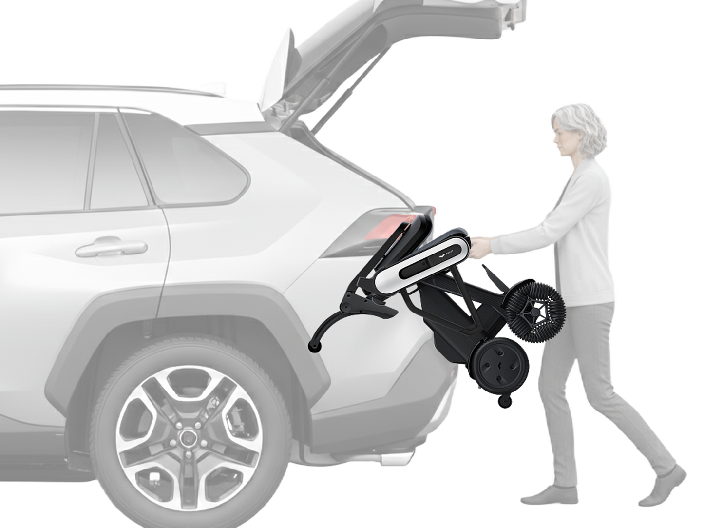 WHILL Model C Lite vehicle loading feature