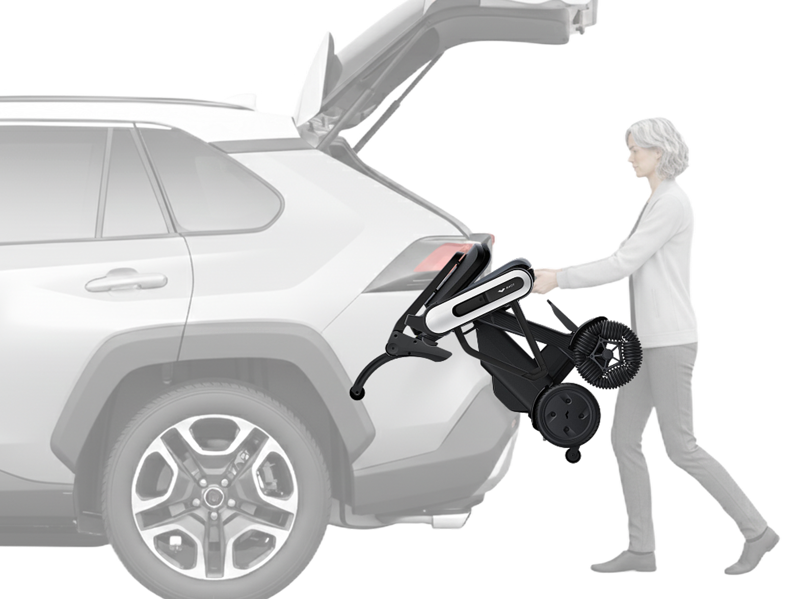 WHILL Model C Lite vehicle loading feature