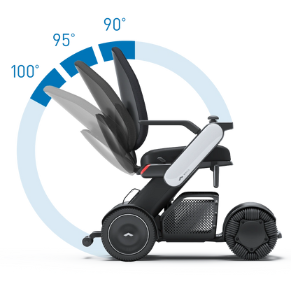 WHILL Model C2 High Back adjustable backrest angle positions