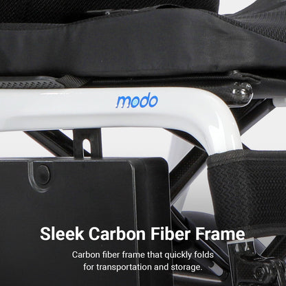 WHILL MODO Breeze carbon-fibre frame detail
